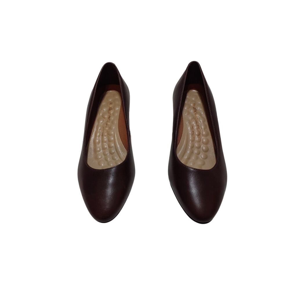 womens walking cradles pointed toe,slip on,kitten heel.